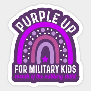 Purple Up For Military Kids Sticker